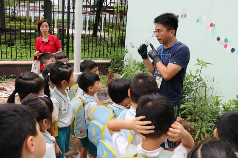 幼稚園同學到生態園參觀，好奇心大爆發！