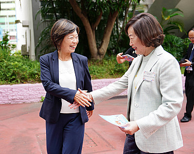 教育局局長蔡若蓮博士訪校